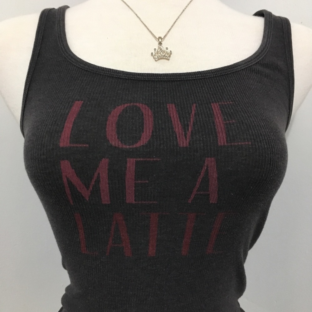 💛Love me a Latte☕️ tank top